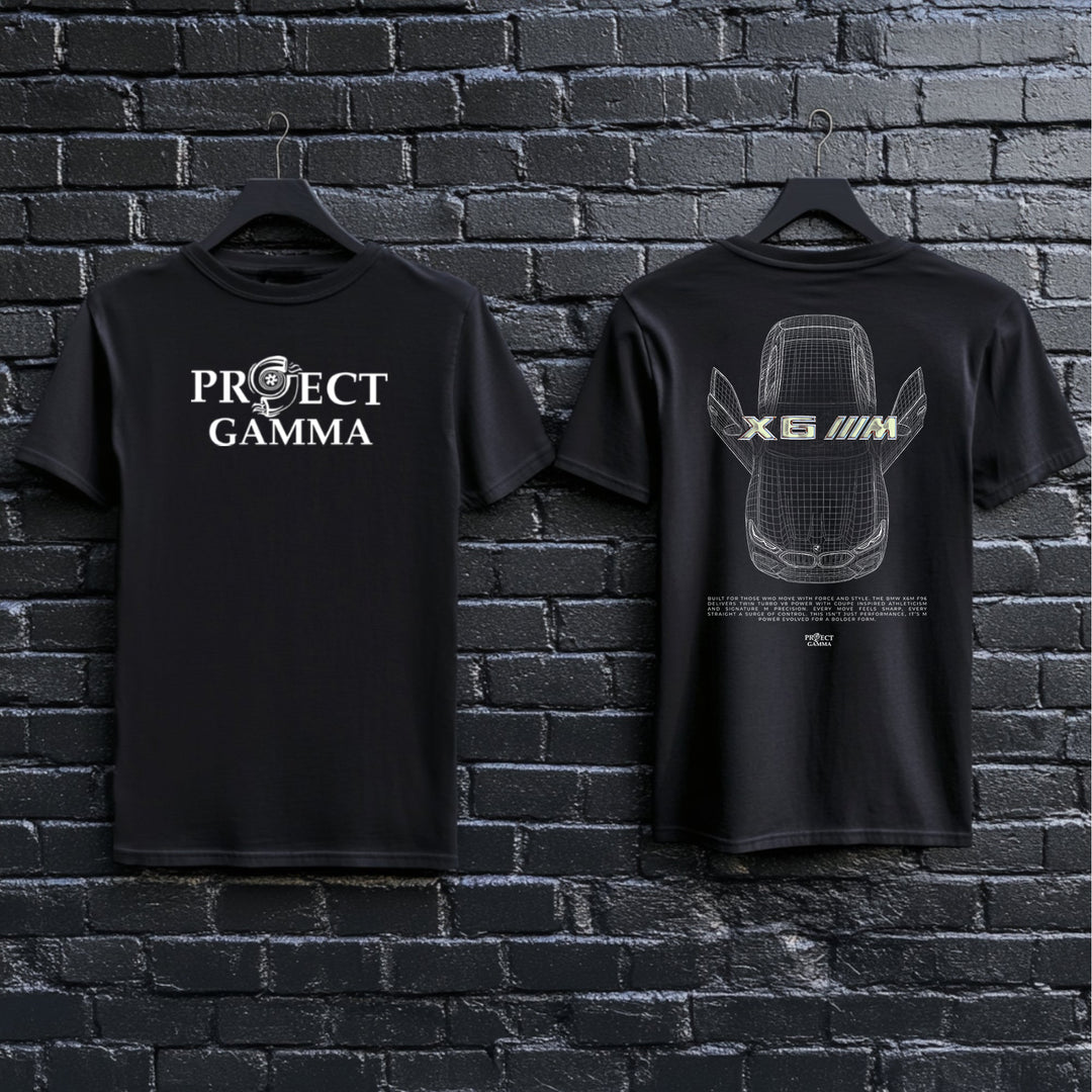 BMW / X6 M Blueprint - Unisex Double Sided T-Shirt