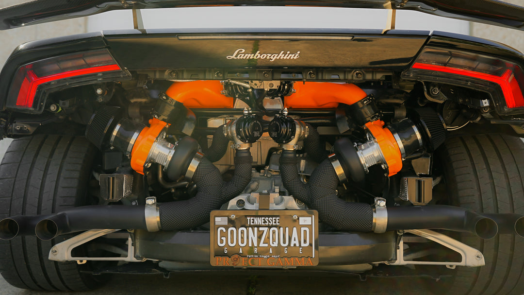 Lamborghini Huracan Twin Turbo System – Rear View